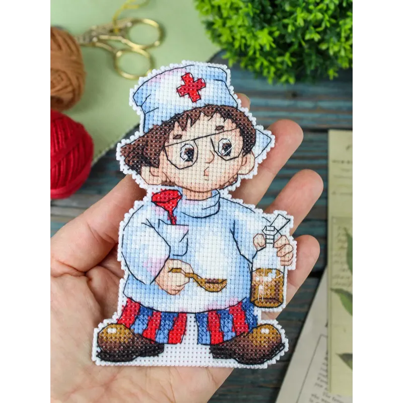 Cross stitch kit "Doctor" 13 x 9 cm SR-1196