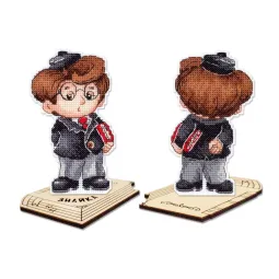 Kreuzstich-Set "Wissenschaftler" 12 x 7 cm SR-1195