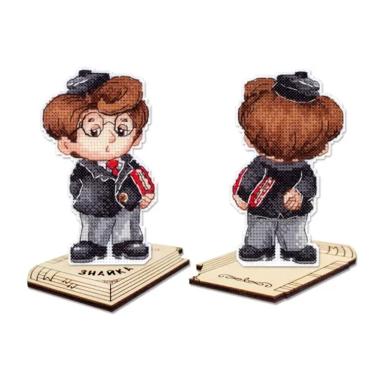 Cross stitch kit "Scientist" 12 x 7 cm SR-1195