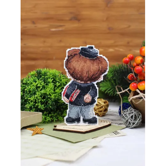 Cross stitch kit "Scientist, with a  stand" SR-1195