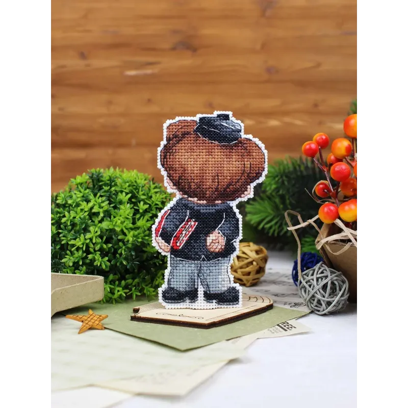 Cross stitch kit "Scientist, with a  stand" SR-1195
