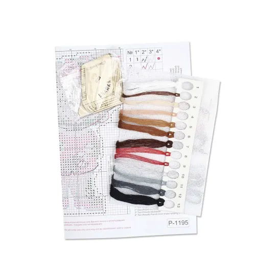 Cross stitch kit "Scientist" 12 x 7 cm SR-1195