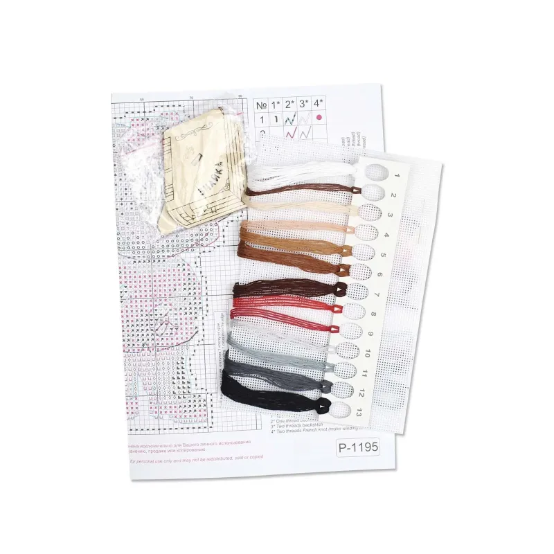 Cross stitch kit "Scientist, with a  stand" SR-1195