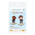 Cross stitch kit "Scientist, with a  stand" SR-1195