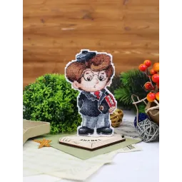 Cross stitch kit "Scientist" 12 x 7 cm SR-1195