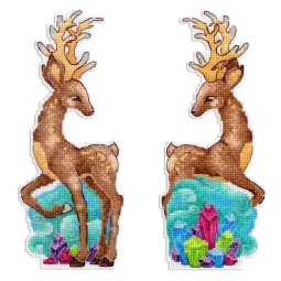 Kreuzstich-Set "Silberhufe" 20x8 cm SR-1186