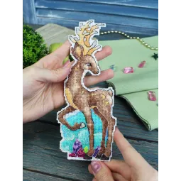 Kreuzstich-Set "Silberhufe" 20x8 cm SR-1186