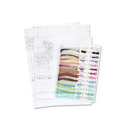 Набор для вышивания крестом "Серебряное копытце" 20x8 см SR-1186