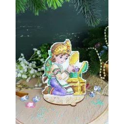 Siuvinėjimo kryželiu rinkinys "Mergaitė ir veidrodis" 16x12 cm SR-1185