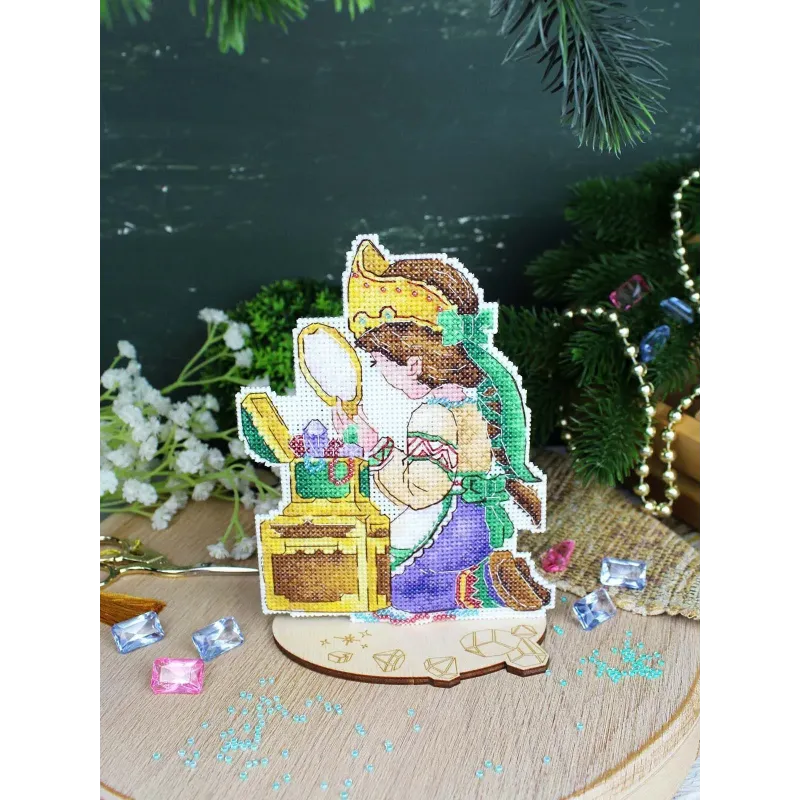 Cross stitch kit "The Girl and the Mirror" SR-1185