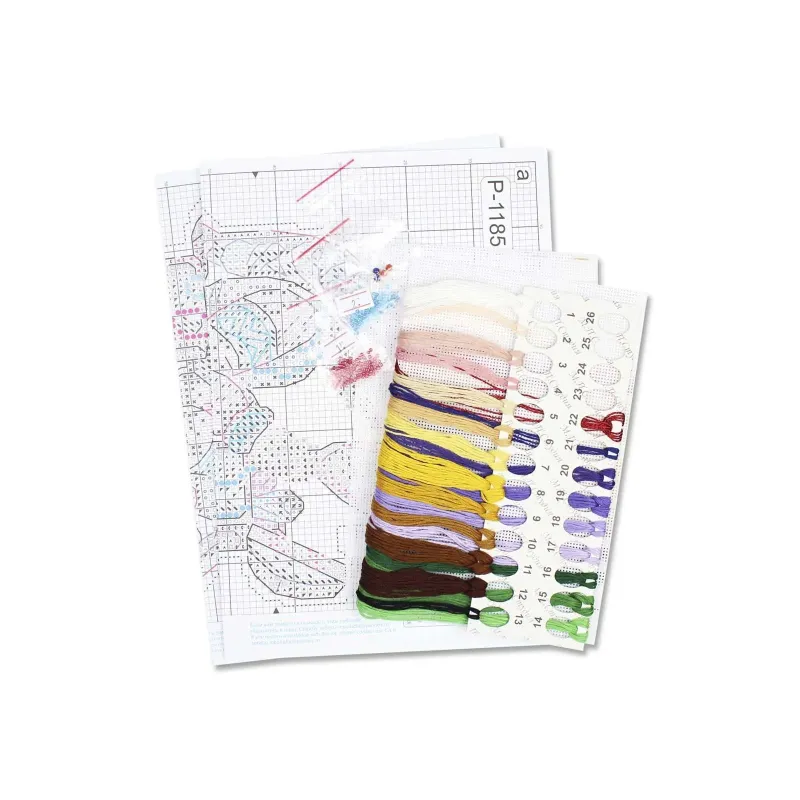 Kreuzstich-Set "Das Mädchen und der Spiegel" 16x12 cm SR-1185