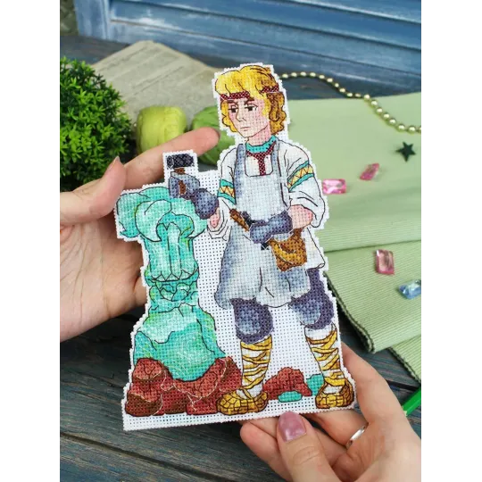 Kryželiu siuvinėjimo rinkinys "Meistras" 19x13 cm SR-1184