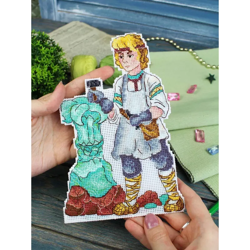 Kryželiu siuvinėjimo rinkinys "Meistras" 19x13 cm SR-1184