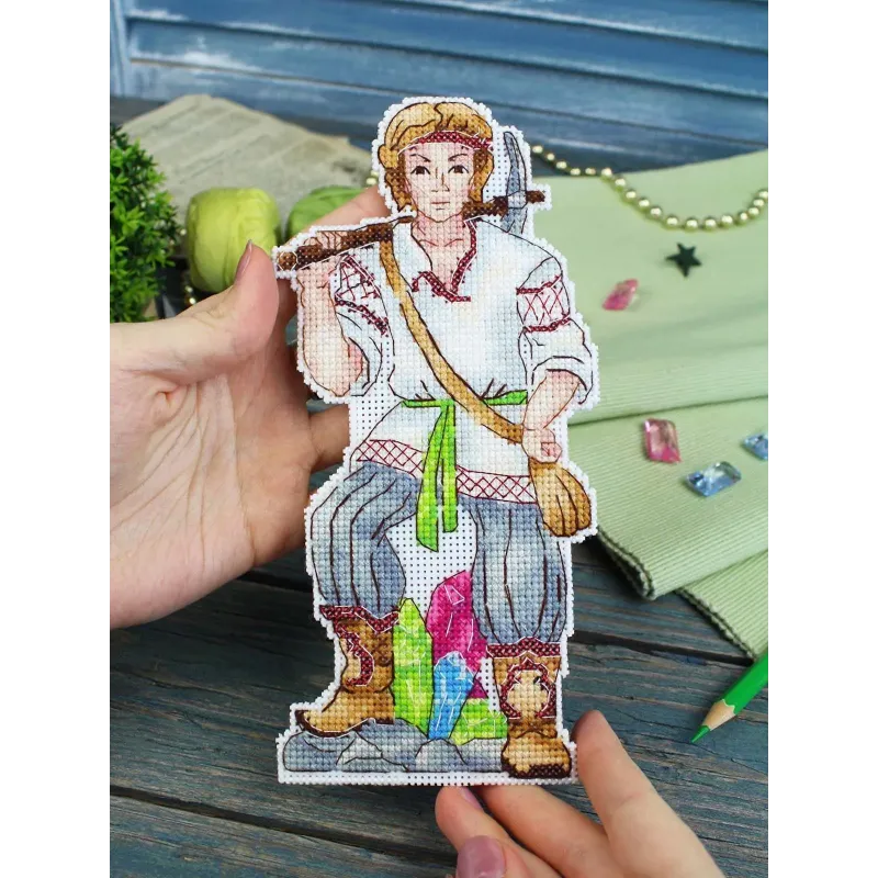 Siuvinėjimo kryžiuku rinkinys "Stipruolis" 20x9 cm SR-1183