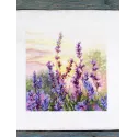 Cross stitch kit "Blooming lavender" 20*20 cm SNV-996