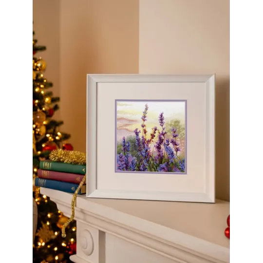 Kreuzstich-Set "Blühender Lavendel" 20*20 cm SNV-996