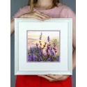 Cross stitch kit "Blooming lavender" 20*20 cm SNV-996