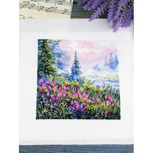 Cross stitch kit "Foggy morning" SNV-976