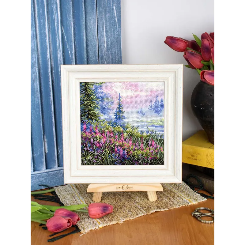 Kreuzstich-Set "Nebliger Morgen" 16x16 cm SNV-976