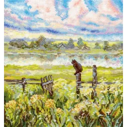 Cross stitch kit "Summer pastoral" 22x20 cm SNV-971