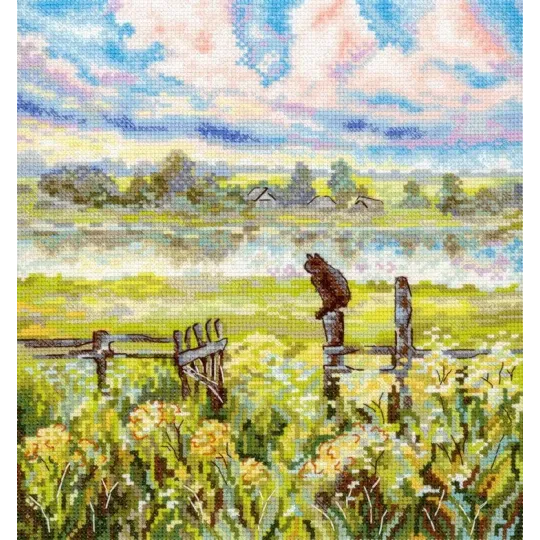 Cross stitch kit "Summer pastoral" 22x20 cm SNV-971