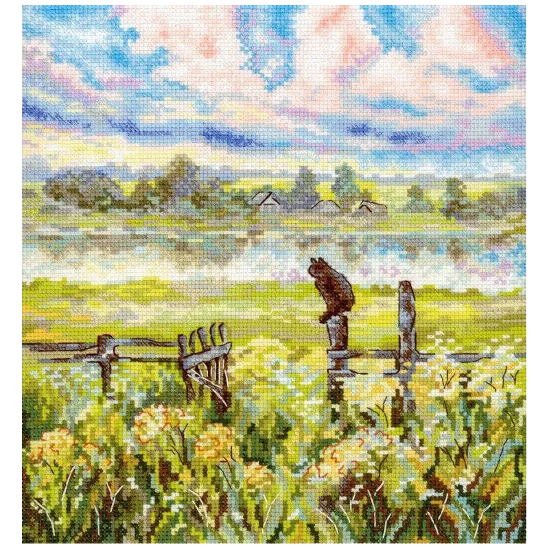 Kreuzstichset "Sommerpastorale" 22x20 cm SNV-971