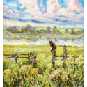 Cross stitch kit "Summer pastoral" 22x20 cm SNV-971