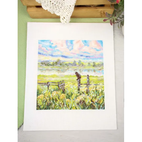 Cross stitch kit "Summer pastoral" 22x20 cm SNV-971