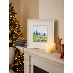 Набор для вышивания крестиком "На альпийских лугах" 20x16 см SNV-935