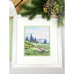 Cross stitch kit "In the alpine meadows" SNV-935