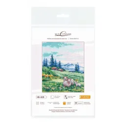 Cross stitch kit "In the alpine meadows" 20x16 cm SNV-935