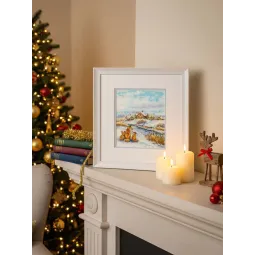 Cross stitch kit "Red family" 20x16 cm SNV-933