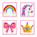Cross stitch kit "Princess set. Set of 4." SN-003