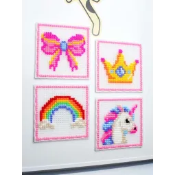 Cross stitch kit "Princess set. Set of 4." SN-003