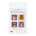 Cross stitch kit "Cute animals. Set of 4." SN-002