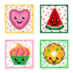 Cross stitch kit "Fun Sweets. Set of 4." SN-001