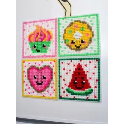 Cross stitch kit "Fun Sweets. Set of 4." SN-001