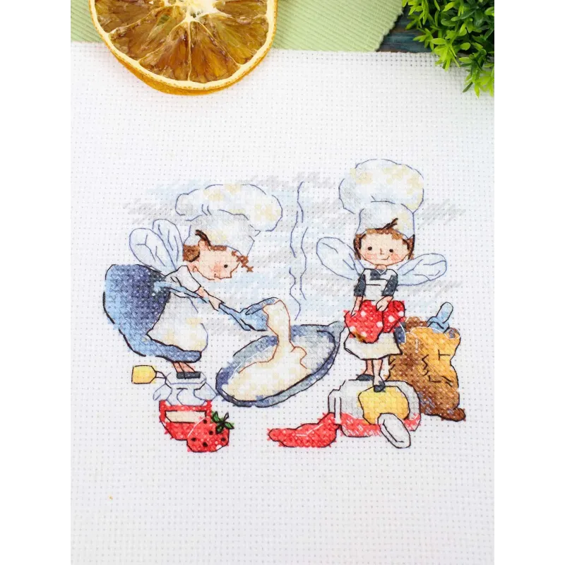 Cross stitch kit "The first pancake" 10x12 cm SM-984