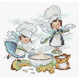 Siuvinėjimo kryželiu rinkinys "Magija virtuvėje" 10x11 cm SM-983