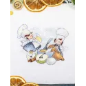 Cross stitch kit "Skilled chefs" 10x13 cm SM-982