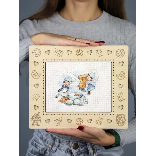 Siuvinėjimo kryželiu rinkinys "Paslaptingas receptas" 10x12 cm SM-981