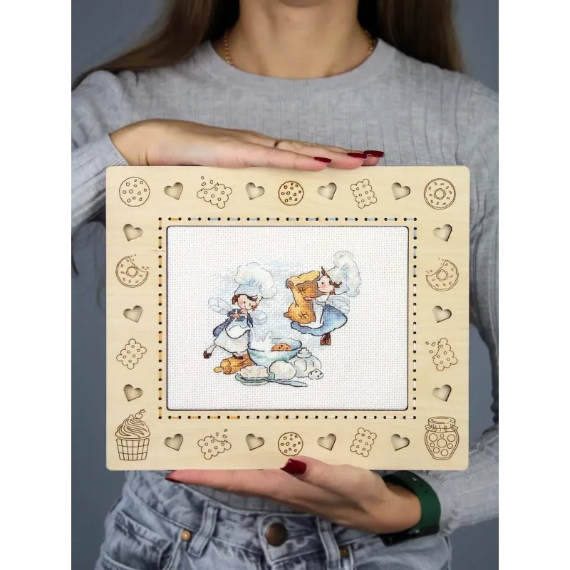 Siuvinėjimo kryželiu rinkinys "Paslaptingas receptas" 10x12 cm SM-981