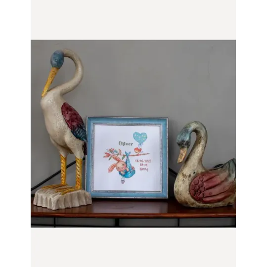 Набор для вышивания крестиком "Метрика рождения мальчика" 20x20 cm SRA1028