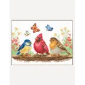 Cross Stitch Kit "Spring Birds" 21x15 cm SRA1040