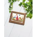 Kreuzstich-Set "Frühlingsvögel" 21x15 cm SRA1040