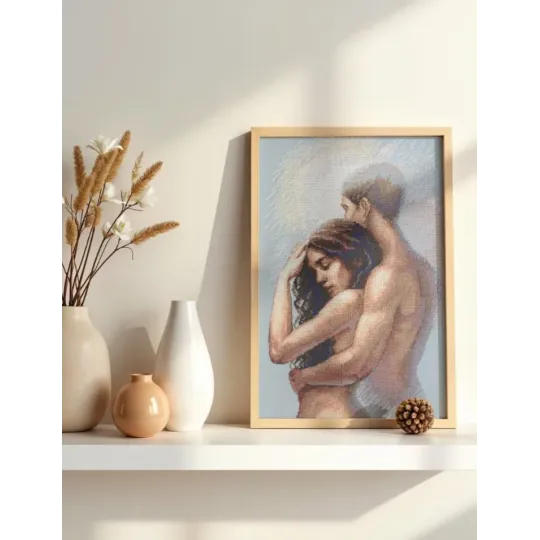 Kreuzstich-Set "Zusammen" 27x40 cm SRA1036