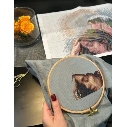 Набор для вышивания крестиком "Вместе" 27x40 см SRA1036