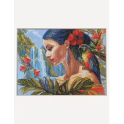 Kreuzstich-Set "Mutter Natur. Tropen" 40x30 cm SRA1027