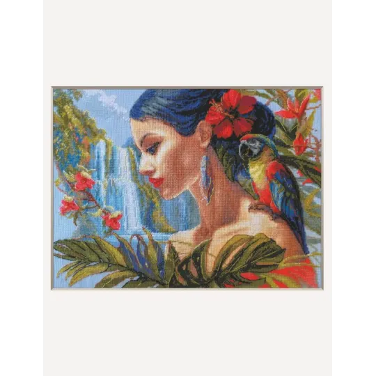 Kreuzstich-Set "Mutter Natur. Tropen" 40x30 cm SRA1027