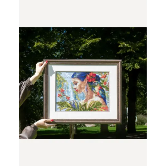 Kreuzstich-Set "Mutter Natur. Tropen" 40x30 cm SRA1027